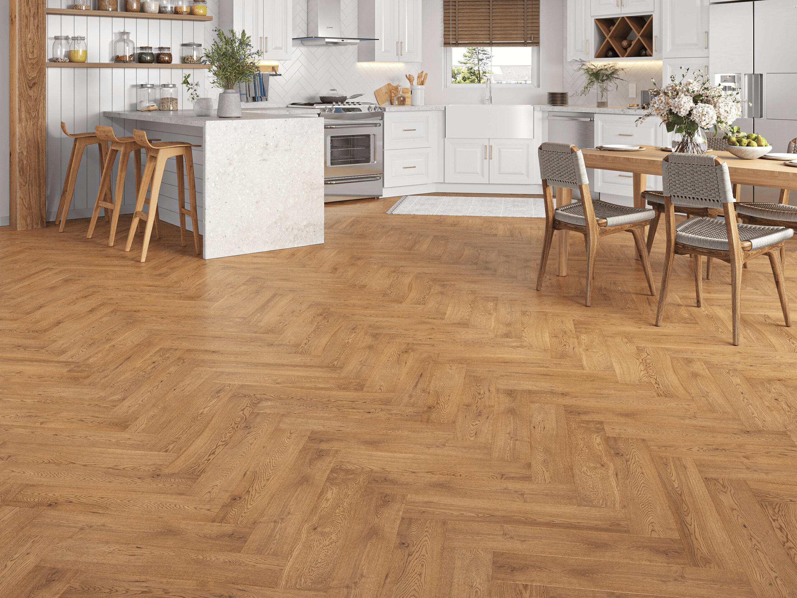 Thetford Oak Golden Brushed UV oiled